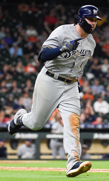 Moustakas hits 2-run HR in 14th as Brewers beat Astros 6-3